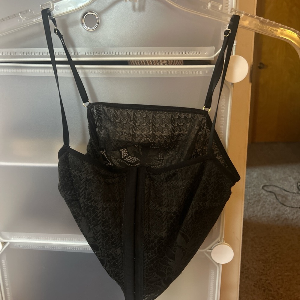 Aerie Black Corset Top